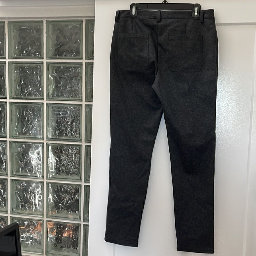 Nwt Calvin Klein Charcoal Skinny Stretch Trousers Size 12 - Picture 5 of 6